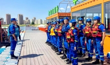 长春市红十字蓝天救援队开展水域救援训练演练活动